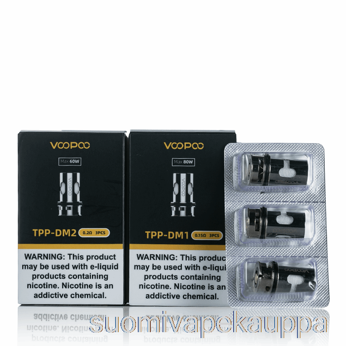 Vape Nesteet Voopoo Tpp Vaihtokelat 0,3 Ohm Tpp-dm4 Mesh Kelat